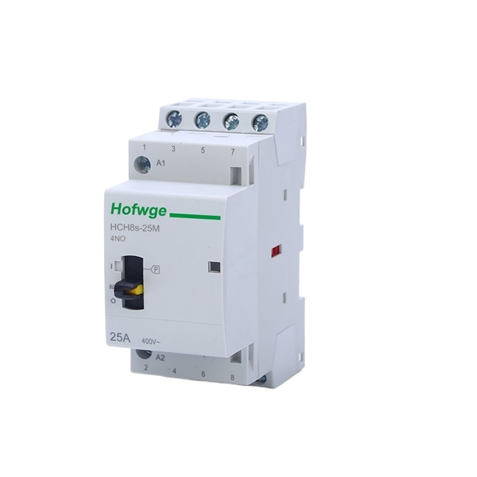 VSPPJYFG HCH8s-25M 4P 16A 20A 25A 24V 110V 220V Din Rail Household AC Modular Contactor with Manual Control Switch 4NO 2NO2NC or 4NC(4p 25a 4no 230v)