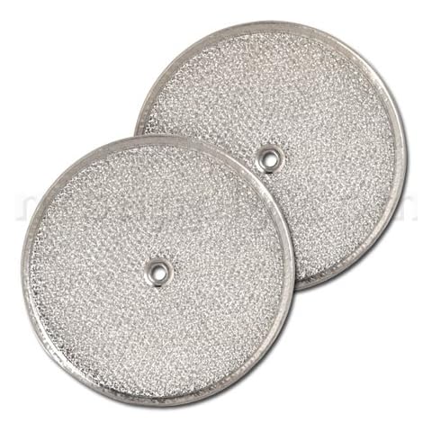 Aluminum Round Range Hood Filter, 9-1/2" Rd x 3/32" With Center Hole, Pack of 2 Cover