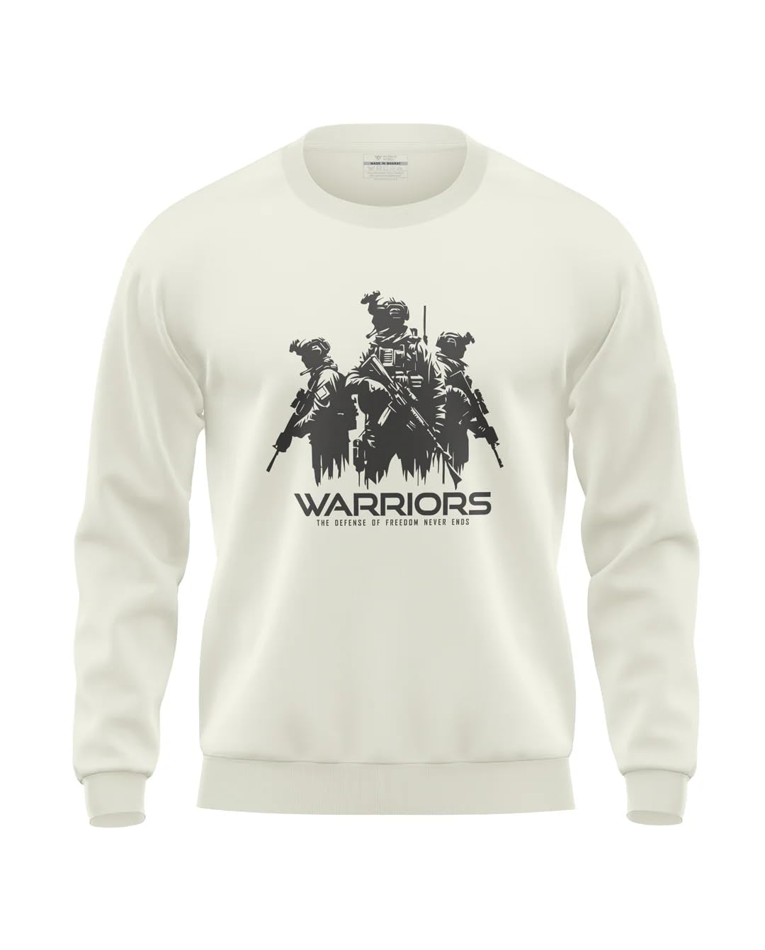 warriorworld Men's Cotton Sweatshirt | Warriors Print Pullover | Winter Wear for Men | Regular Fit Casual-picture-26