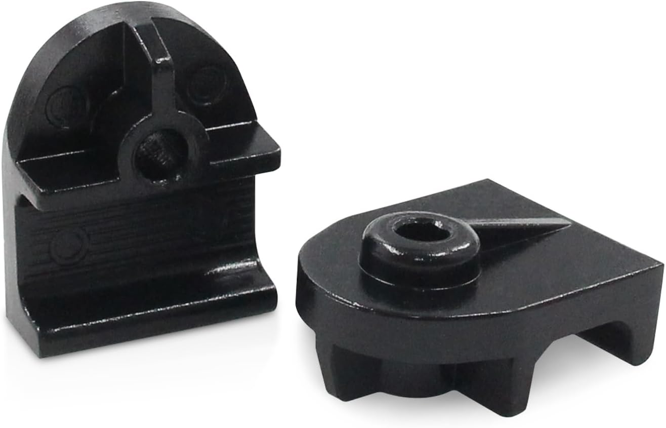 Truck Tonneau Cover Clamps Bakflip Replacement Parts, Fits Hard Quad-Fold or Hard Tri-Fold Truck Bed Covers, Stainless Steel, Black