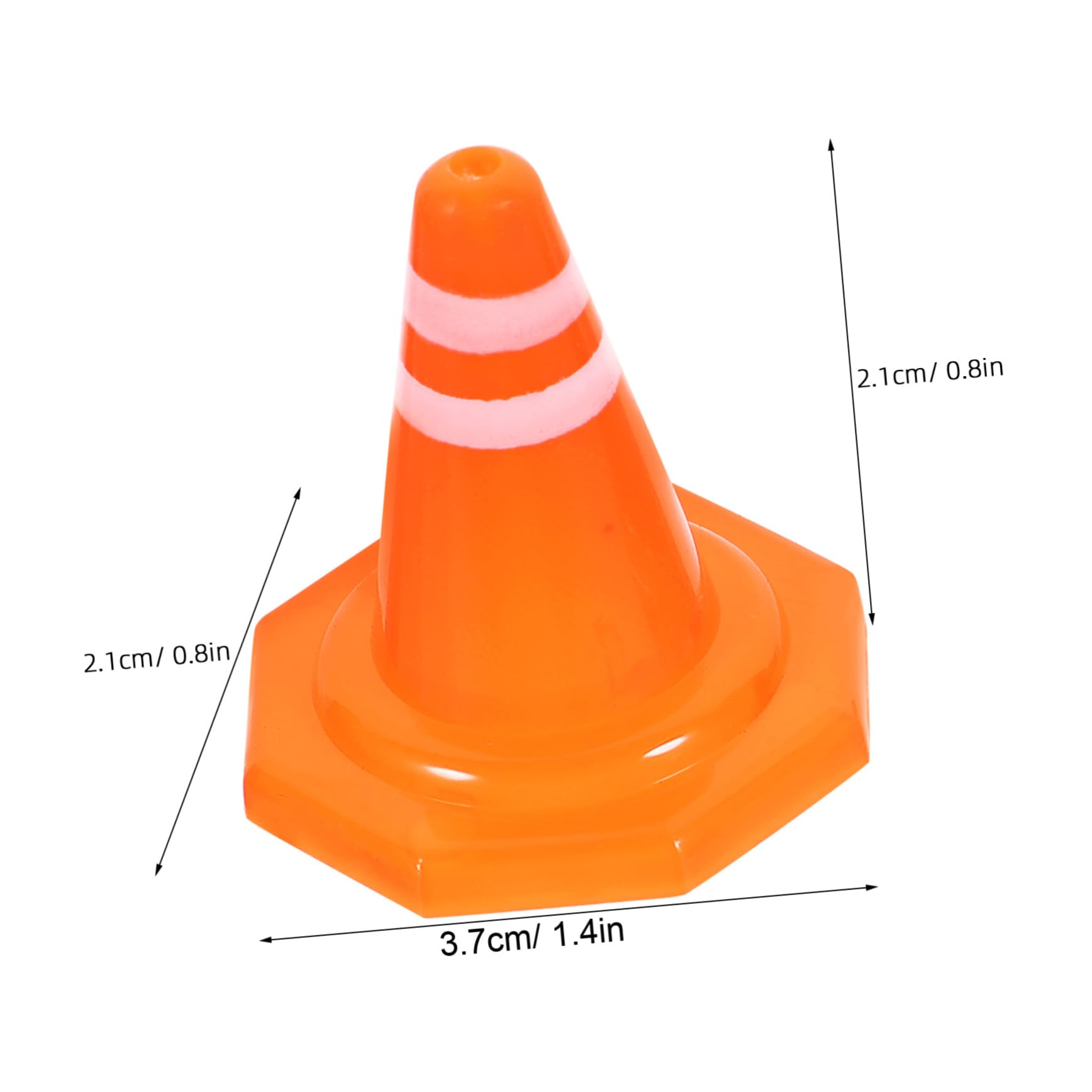 BESPORTBLE 30pcs Traffic Road Construction Cones for DIY Scene Decor Educational Traffic Models Enhance Cognitive Skills Birthday Present