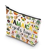 WCGXKO Jamaica Girls Trip Gift Jamaica Vacation Gift Girls Weekend Zipper Pouch Cosmetic Bag (JAMAICA)