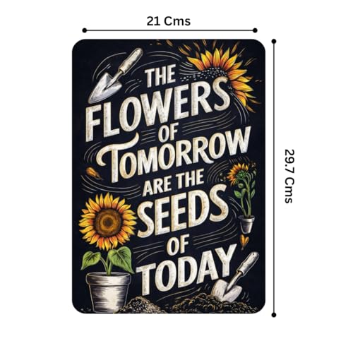 Image of Zesta Bathroom Decor Items Washroom Decor Tin Sign | Aesthetic Posters Wall Poster for Bedroom | Magnetic Cafe Decoration Items / Restaurant Decorations Items | Quirky Home Decor Bar Accent (Motivational (3))