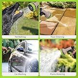 Gardentime 75FT Metal Garden Hose 304 Stainless Steel Heavy Duty Lightweight Flexible Hose Adjustable 10 Function Spray Nozzle Leak Puncture Proof, No Kink Tangle, Water Hose for Outdoor Yard Lawn - Image 6