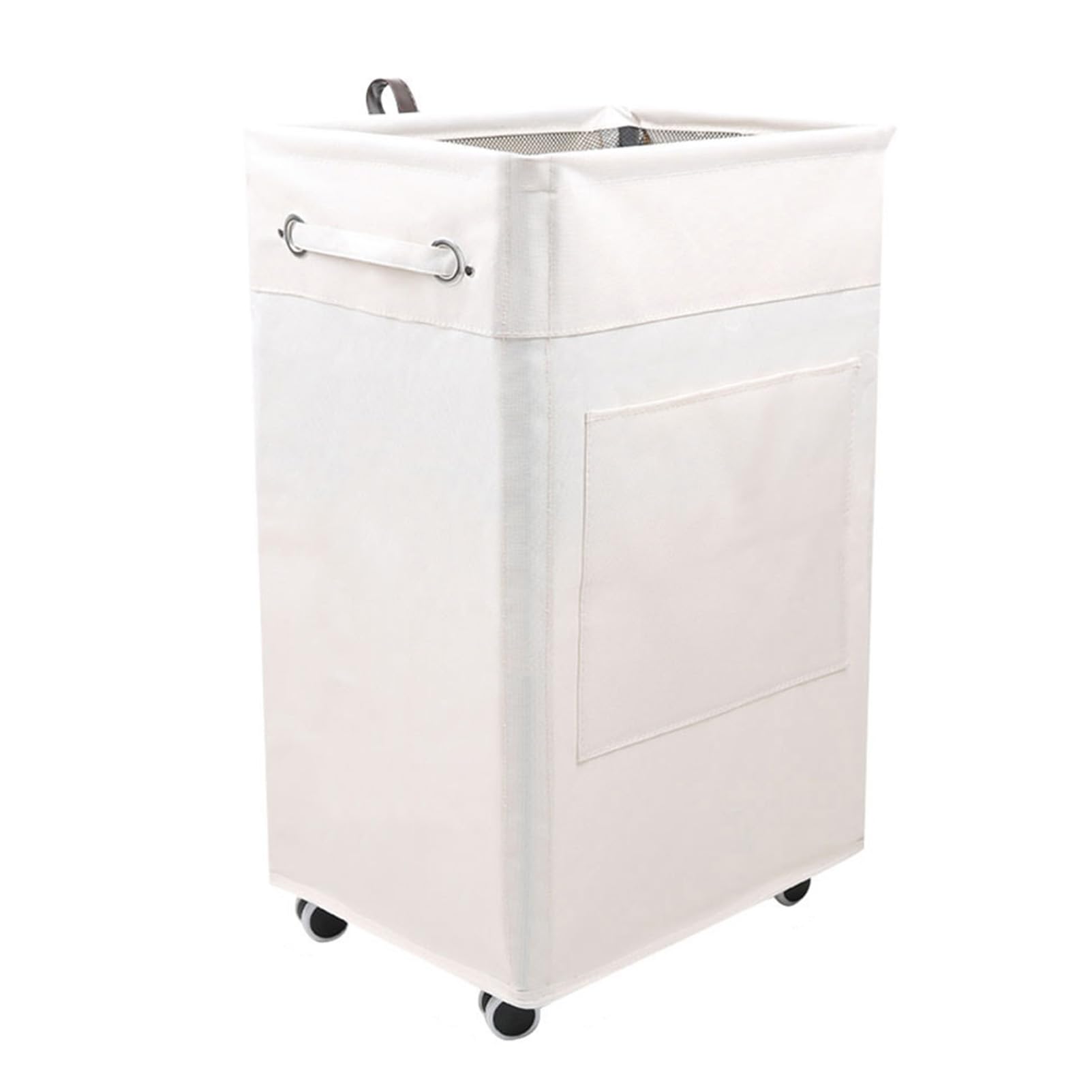 Home Bathroom Laundry Basket, Large Capacity Storage Basket, Waterproof Dirty Clothes Basket, Foldable Dirty Clothes Basket with Wheels