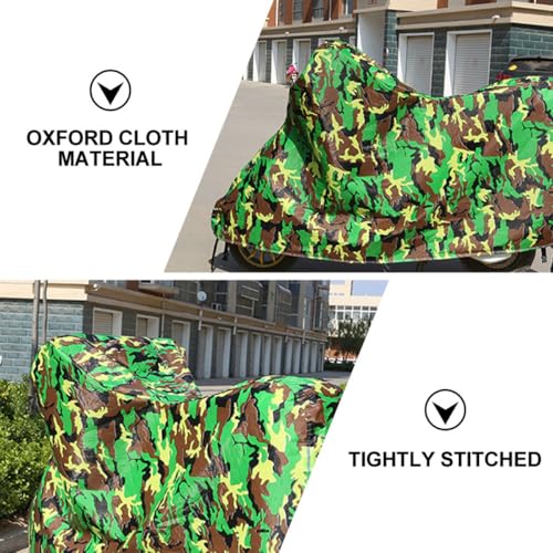 Housse moto imperméable en tissu Oxford camouflage résistant