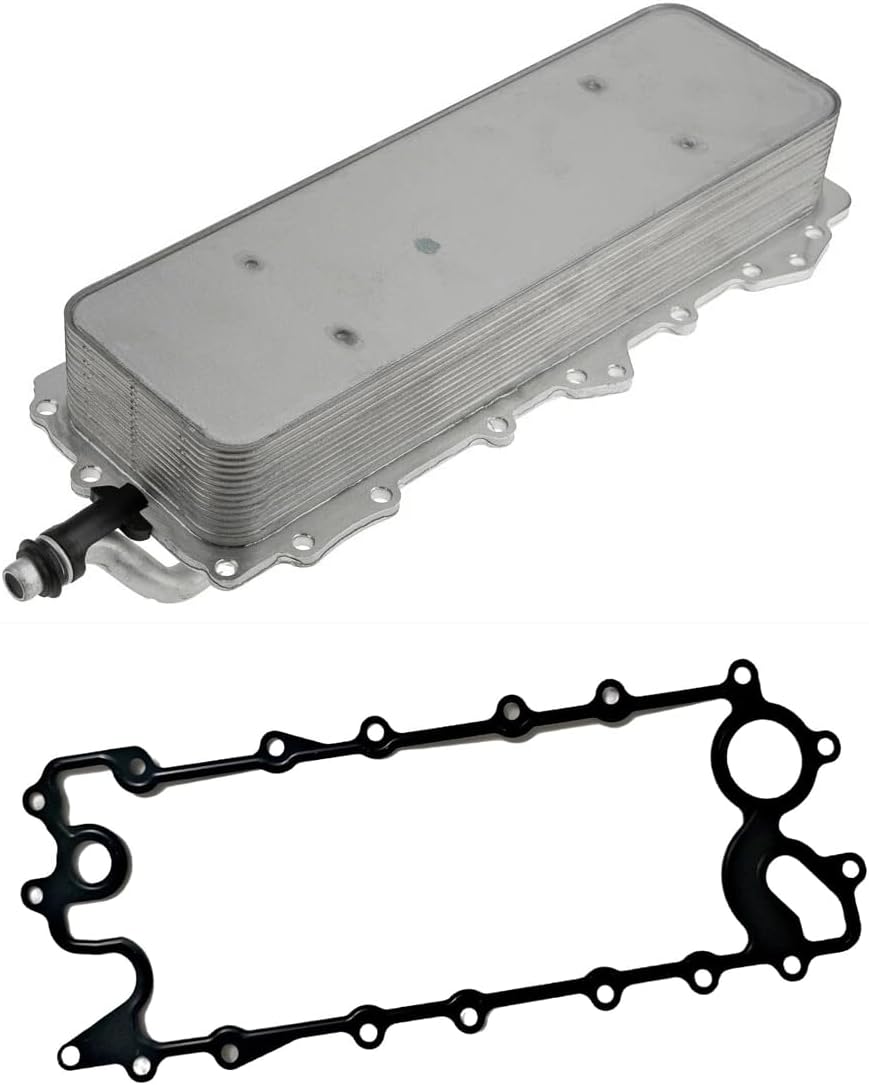Engine Oil Cooler LR010754 with Gasket LR010770 Compatible with Land Rover Discovery LR4 Range Rover Sport/Velar,Jaguar XE XF XJ XK F-Pace F-Type 3.0L V6 V8
