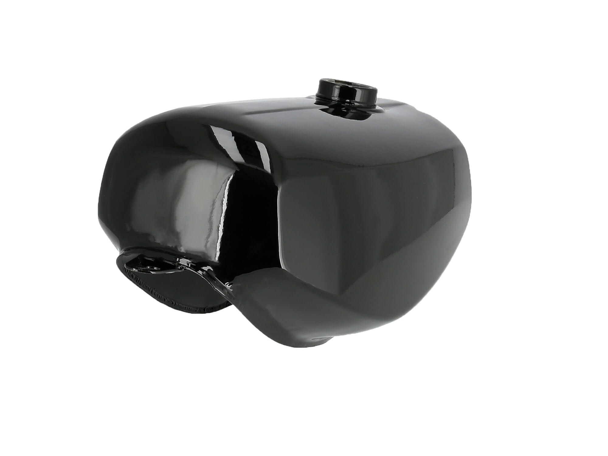 Set: Tank + Seitendeckel Enduro, Schwarz RAL 9005 - für Simson S51E, S70E