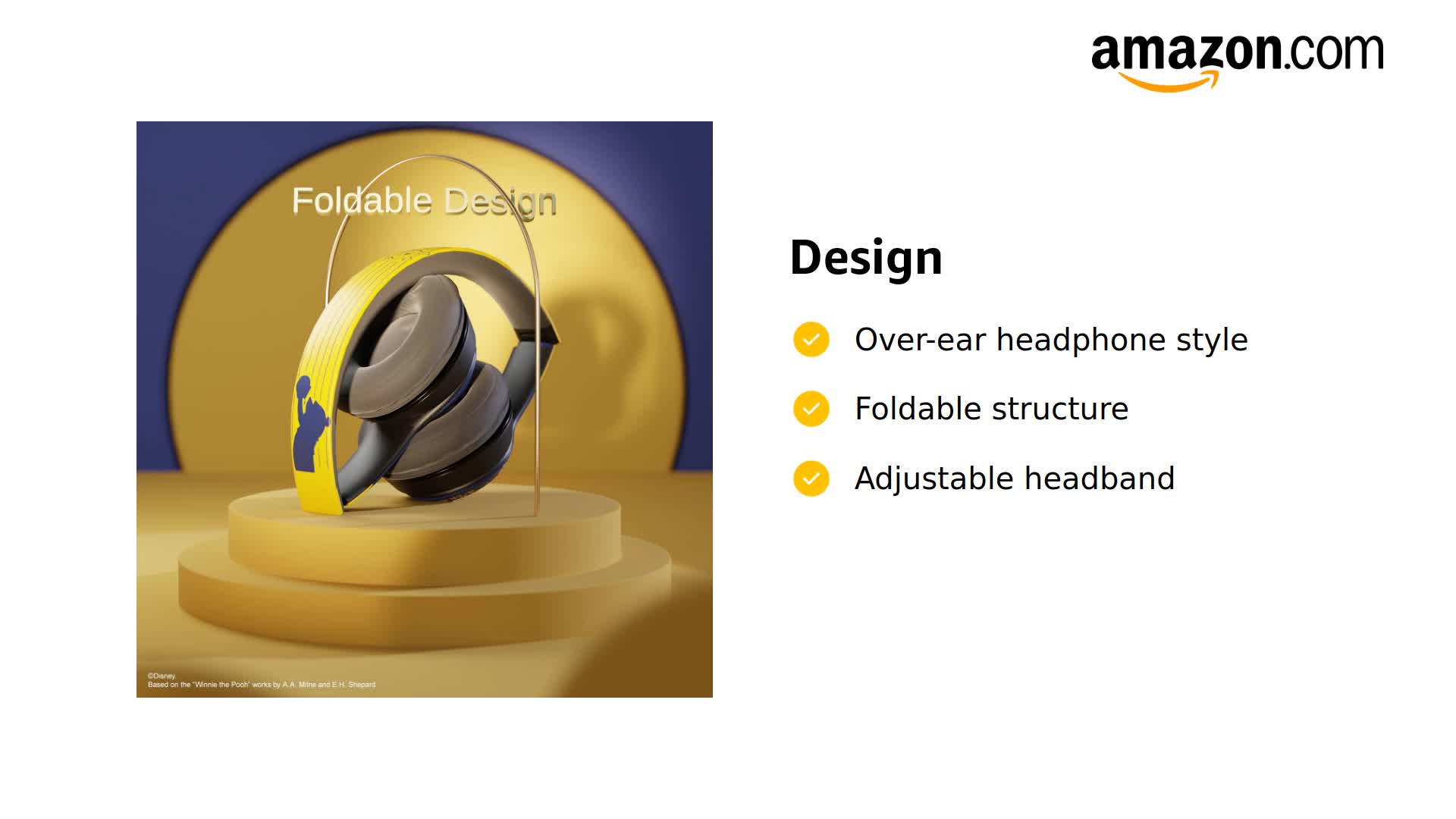 Disney Winnie the Pooh ワイヤレスイヤフォン Amazon.com: Disney Winnie The Pooh Bluetooth Earbuds w