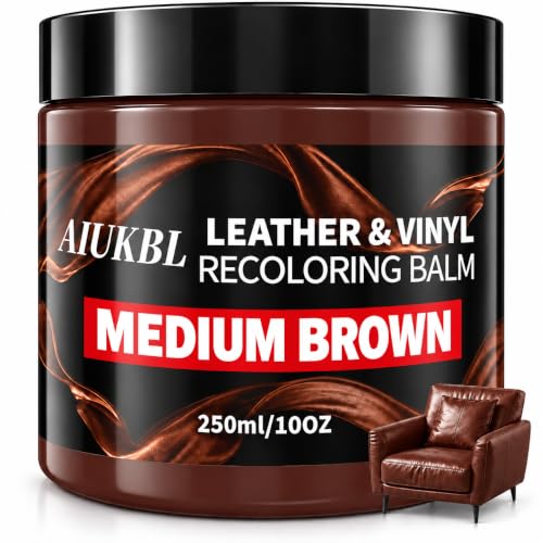 AIUKBL Leather Recoloring Balm Medium Brown