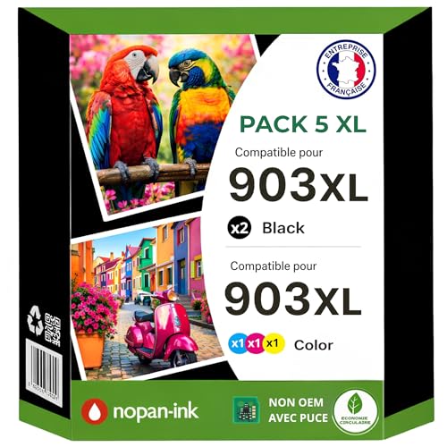 Cartouches 903XL HP OfficeJet Pro impression devis et dossiers télétravail