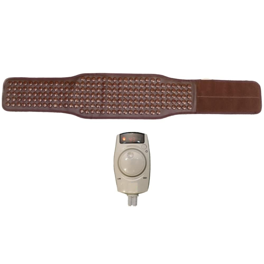 Heating Belt 205 Stones for Back Pain FAR Infrared Heating Spine Therapy Belt for Waist and Body Pain, Slimming, Improve Blood Circulation Immune