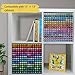 SANFURNEY Marker Pen Organizer Holder for 240 Markers, Craft Art Supply Storage Rack, Desktop Art Marker Pens Colored Pencils Holder Storage Case for Home Classroom Office