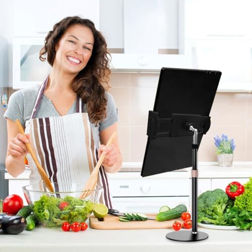 Image of ZORBES Telescopic Monitor Stand for 17.3'' Monitors and Below, Height Adjustable (8.8-16.9 inch), 360 Rotatable Metal Desk Stand