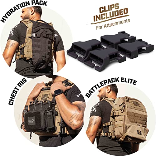 Tacticon Vest Elite | Combat Veteran Owned Company | Tactical Vest for Men | Lightweight Adjustable 500D Vests with Laser Cut MOLLE - Thumbnail 3