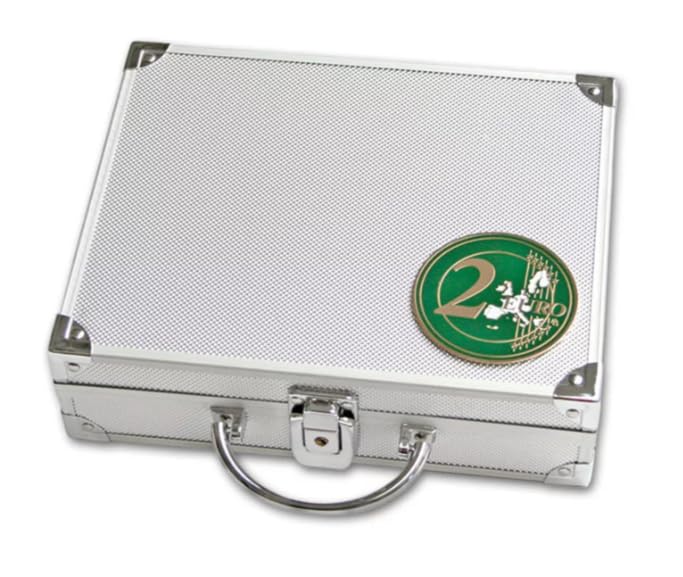 SAFE Alu-Münzkoffer für 2-Euro-Münzen in Kapseln: für alle 2 Euro-Münzen in Kapseln