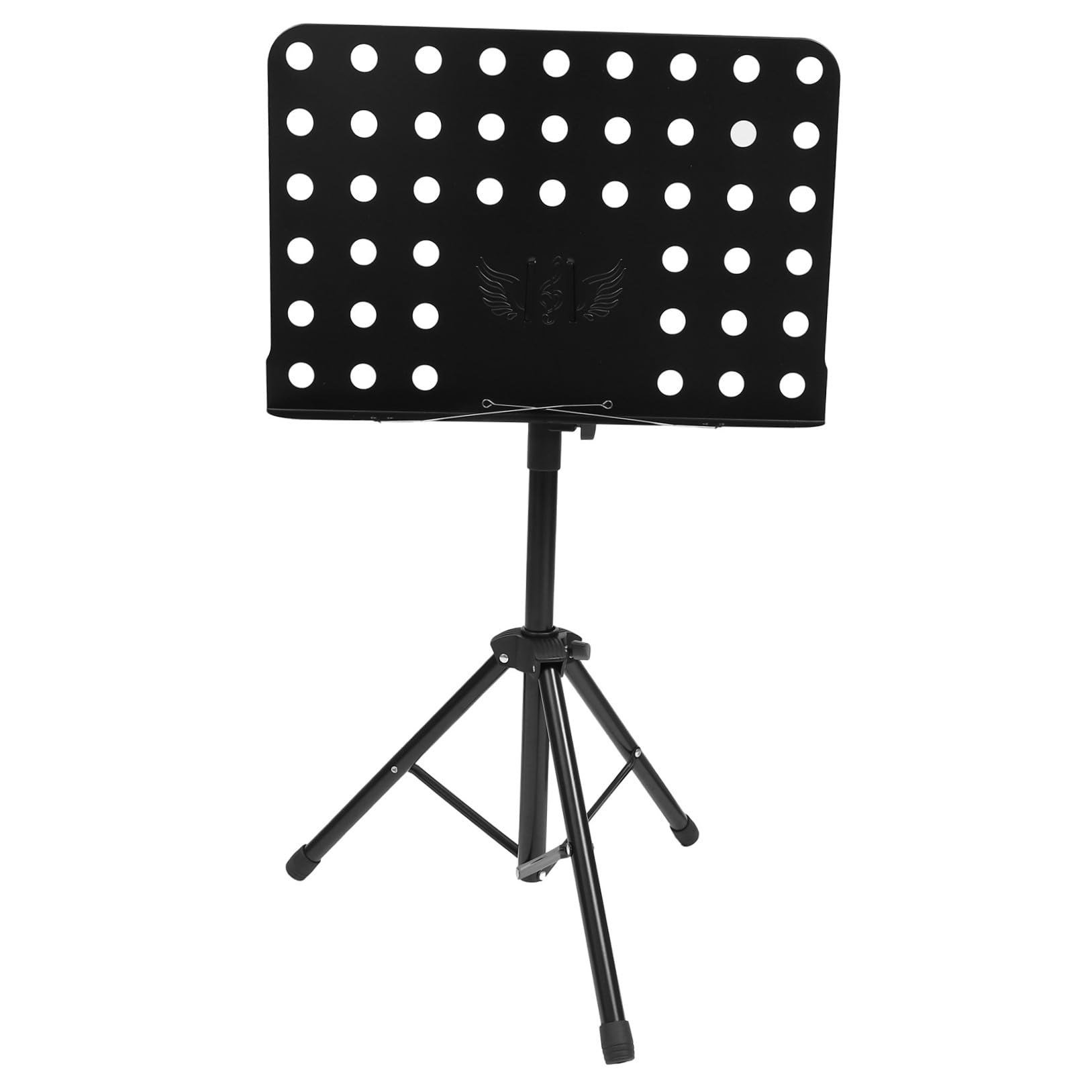 VICASKY 1stück Tragbarer Faltbarer Notenständer Höhenverstellbar Für Gitarre Und Andere Instrumente Design Schwarz