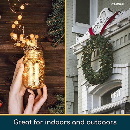 Mumuxi Led Fairy Lights Battery Operated String Lights [12 Pack] 7.2Ft 20 Battery Powered Led Lights | Mini Lights, Centerpiece Table Decorations, Wedding Party Bedroom Mason Jar Christmas, Warm White #TOP1