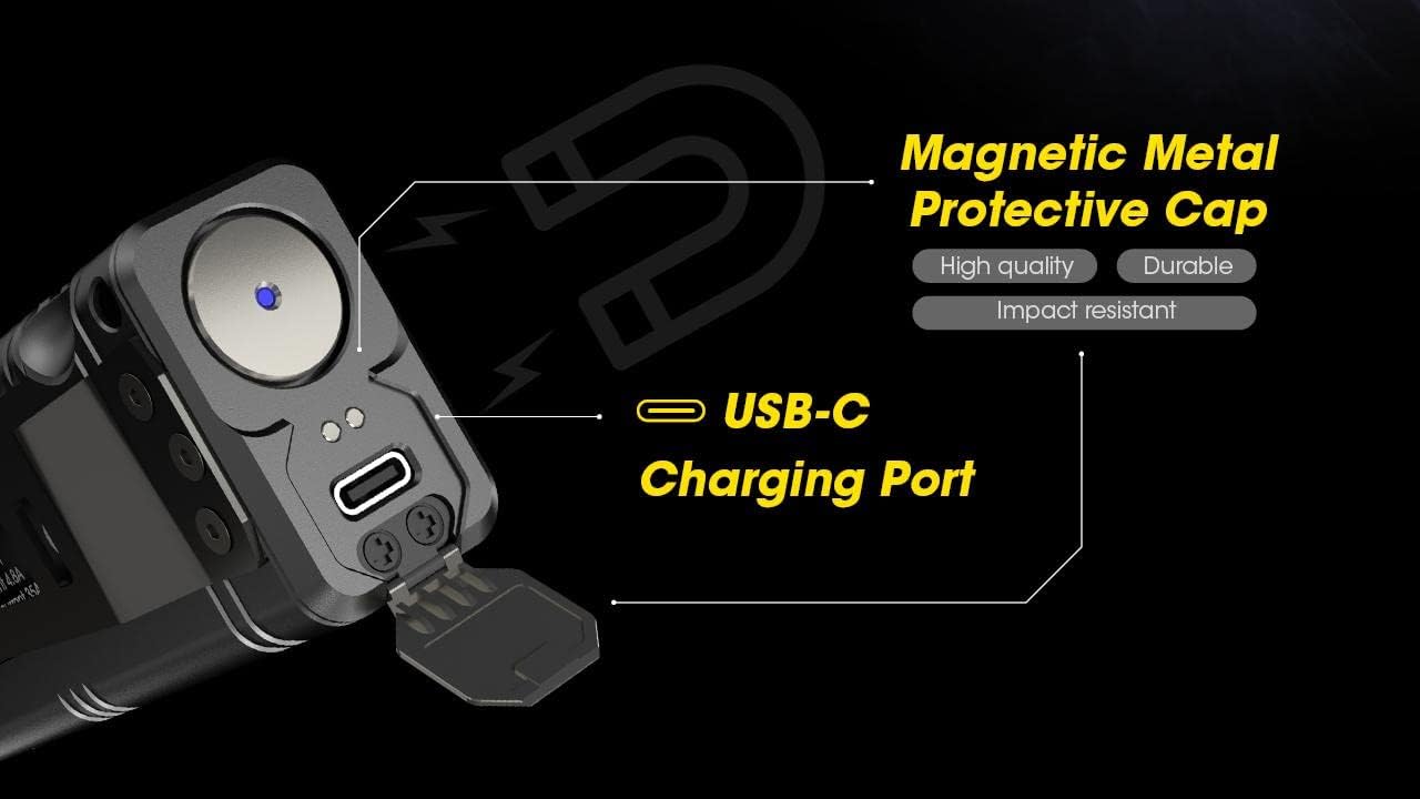 Nitecore TM12K Tiny Monster Type-C Rechargeable Flashlight - 12,000 Lumen Burst Output W/ NB10000 10,000mAh PowerCharger