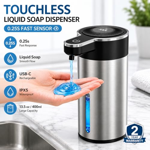 Touchless Automatic Liquid Soap Dispenser for Kitchen - image 2