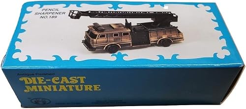 Miniatura 3 de El camión de la escalera del motor de bomberos muere los sacapuntas coleccionables del metal del molde