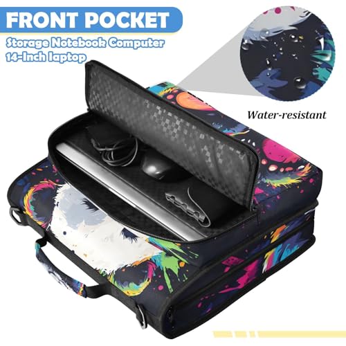 Classeur panda pour l'école et le travail avec compartiment ordinateur portable - 6