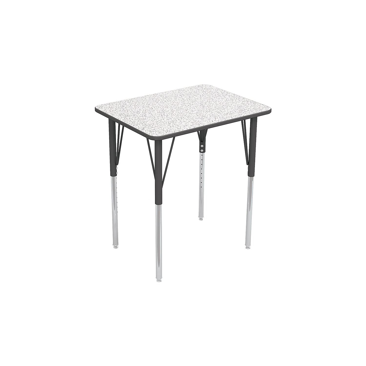 MooreCoEssentials Economy Rectangle Student Desk, Grey