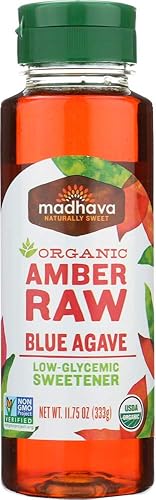 Madhava - Néctar de agave de miel y ámbar 11.75Z (paquete de 6)
