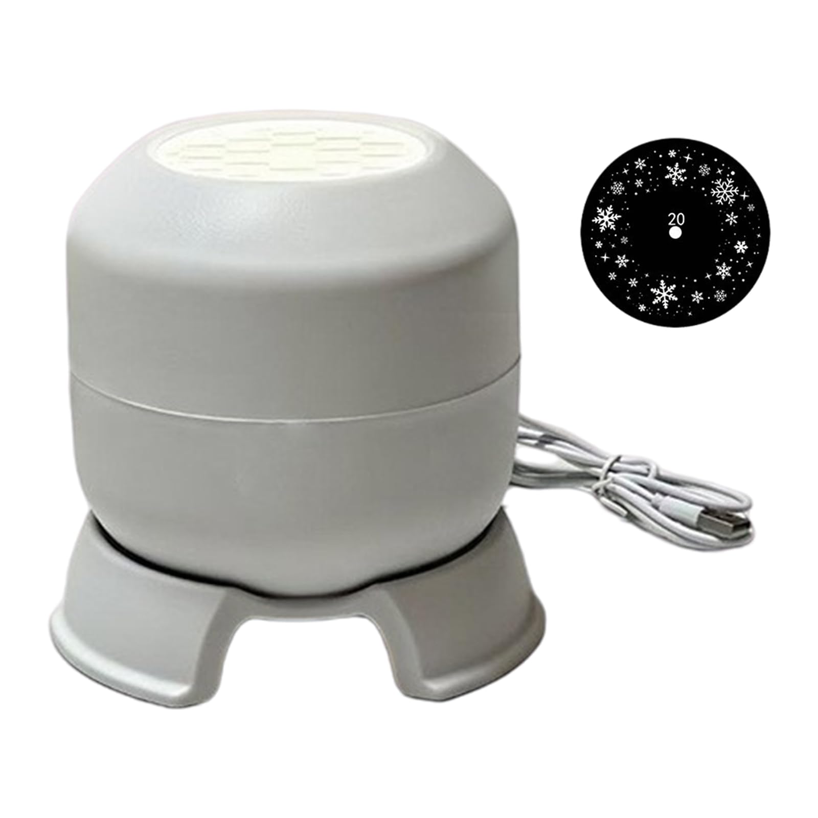 Dynamic Rotating LED Projector Night Lamp-Dimmable Brightness-Flexible Base
