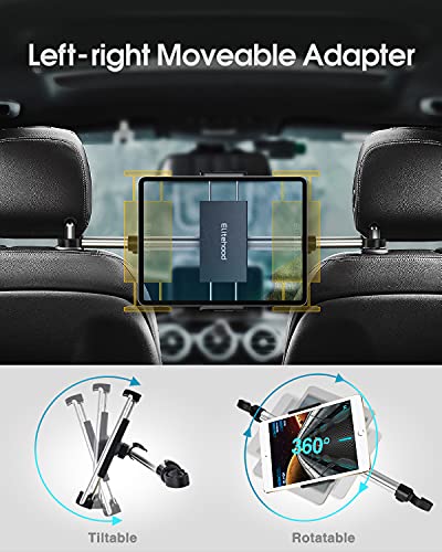 elitehood Aluminum iPad Holder for Car, Back Seat Anti-Shake Car Tablet Holder, Adjustable Headrest iPad Car Mount for iPad Mini, iPad, iPad Air, iPad Pro 12.9 11, Switch, and 4-13in Tablets & Phones - Image 6