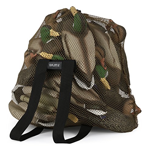 Gearoz Mesh Decoy Bag 1-Pack Duck Decoy Bag For Goose Turkey Waterfowl, Duck Hunting Gear Decoy Backpack Light Weight Blind Bag With Adjustable Shoulder Straps #TOP22
