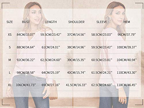 Farktop 7Y4118BS0M1 Women'S V Neck Waffle Knit Henley Tops Casual Long Sleeve Pullover Sweater Blouses thumb #6