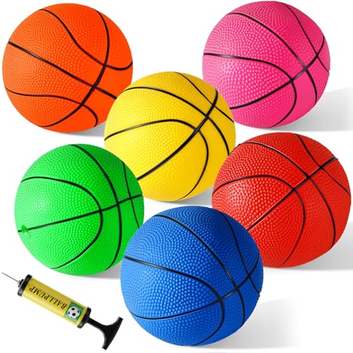 Shindel Mini Basketball, 6PCS 4.7 inches Basketballs with...