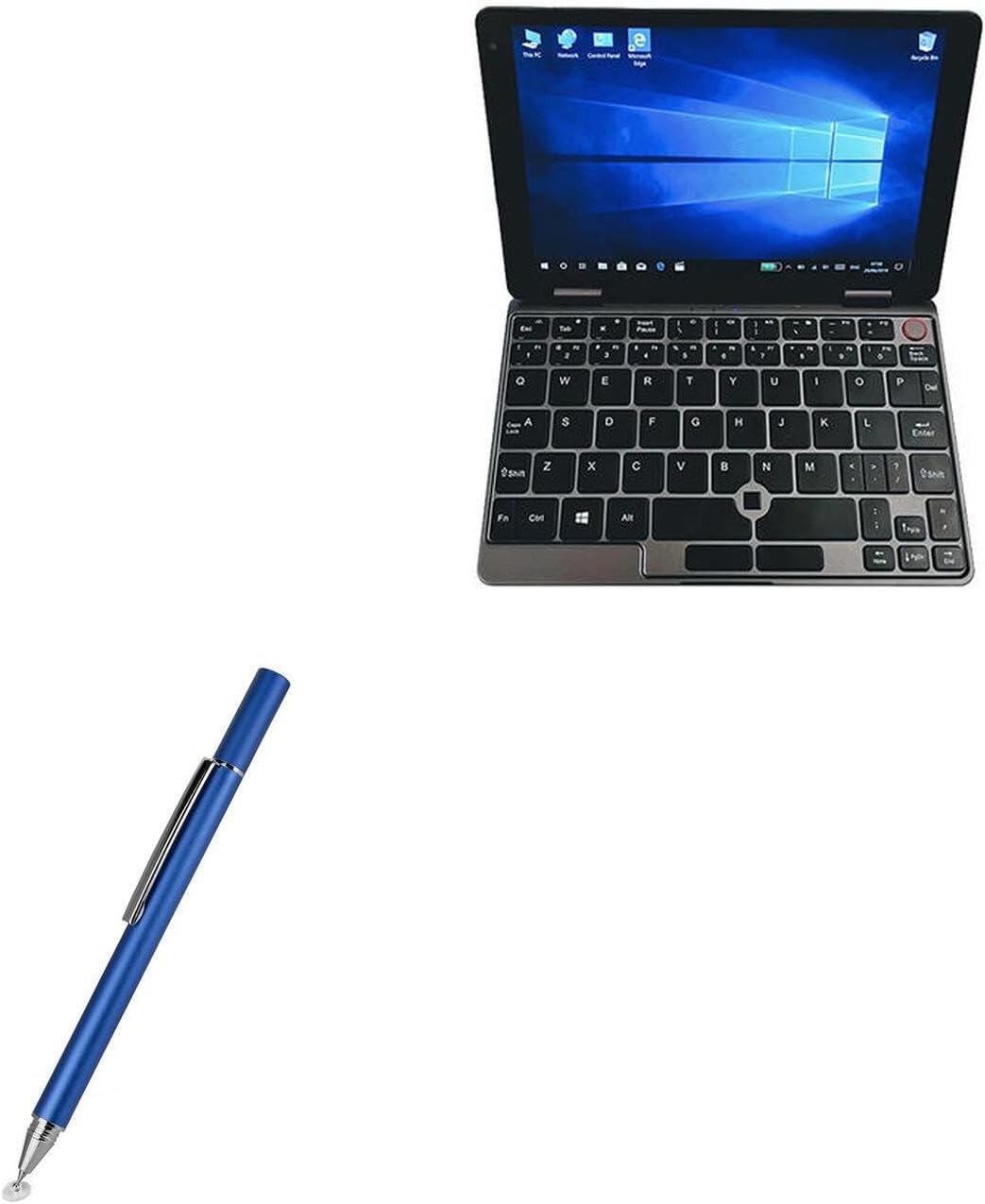 BoxWave Stylus Pen Compatible with Chuwi MiniBook - FineTouch Capacitive Stylus, Super Precise Stylus Pen - Lunar Blue