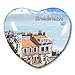 UK Broadstairs Kühlschrankmagnet, Kühlschrank-Aufkleber, Kollektion, dekorativer Magnet, Reise-Souvenir, Herzform, Kristallglas
