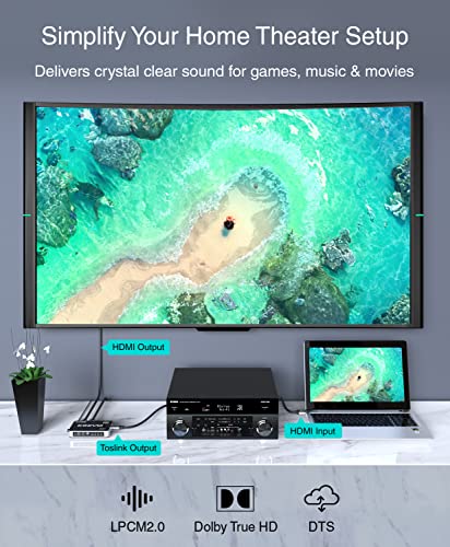 Image of Kinivo 360BNT 4K HDMI Switch (3 Port with Toslink, 4K 60Hz)