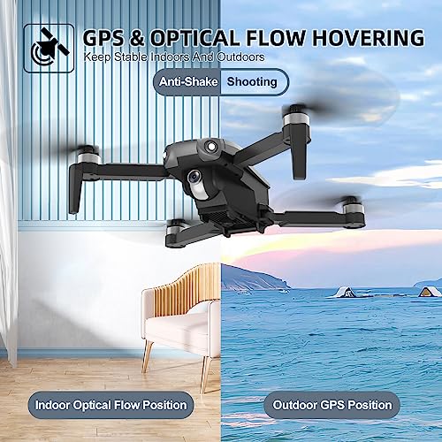 Drone GPS LM12 com câmera 4k para adultos, drones FPV dobráveis de 5 GHz para crianças de 8 a 12 ano