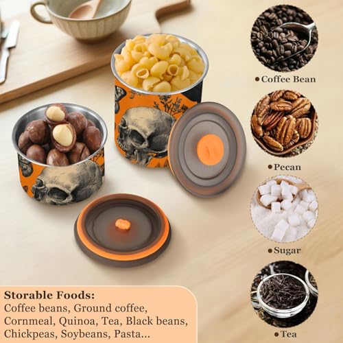 Contenedor hermético para café de acero inoxidable 900 ml miniatura 6