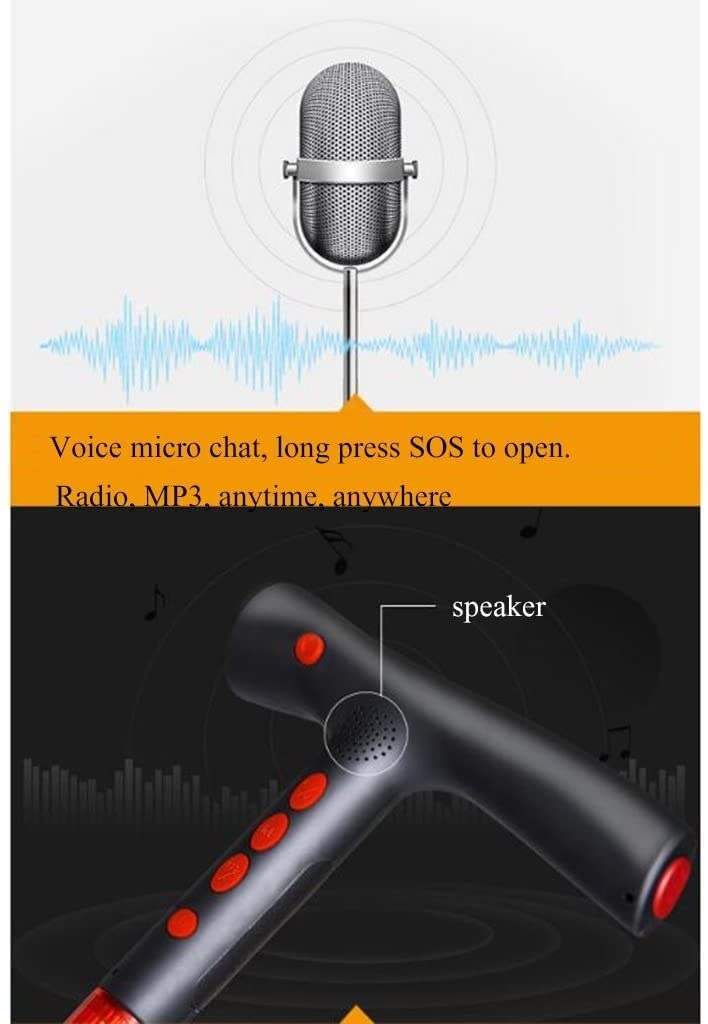 Muletas telescópicas antideslizantes Muletas Muleta Bastón de aluminio Repelente ultrasónico Posicionamiento GPS Conversación bidireccional Personas mayores Bastón inteligente multifunción para