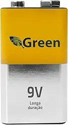Green, 013-0009, Bateria 9V 500Ma - Recarregavel Com Carga