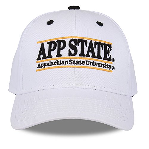 NCAA Appalachian State Mountaineers Unisex NCAA The Game bar Design Hat, White, Adjustable