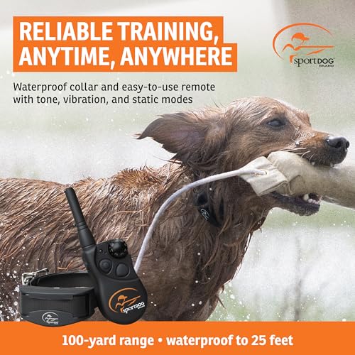 SportDOG Brand YardTrainer 100 Remote Trainer for Dogs Shock Collar with Remote, Waterproof, Submersible Up to 25 Ft, DryTek Technology, Trainer with Shock, Vibrate, and Tone by SportDOG - Image 2
