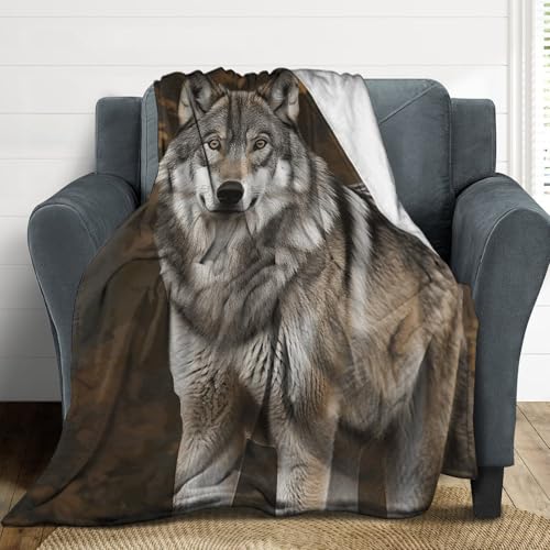 Couverture extra large en flanelle grise pour lit et canapé