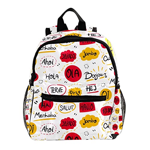 Mini sac à dos blanc résout le rangement pour enfants 3-8 ans