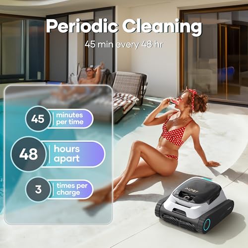 Image of Aiper Scuba S1 Robotic Pool Cleaner, Wall & Waterline Cleaning, Cordless Pool Robot with 4 Modes, Smarter Navigation with High-Precision Sensors(Renewed)