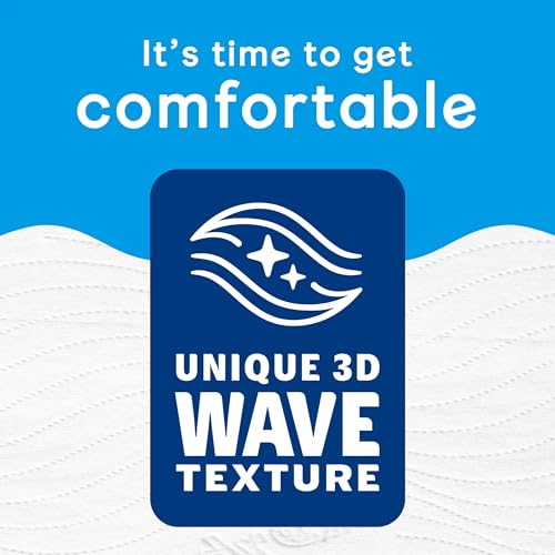 Andrex Complete Clean 12 Mega Toilet Rolls: 18 Standard Toilet Rolls, 50% Longer Lasting Paper with Unique 3D Wave Texture for a Proven, Effective Clean, FSC Certified (Pack of 2)
