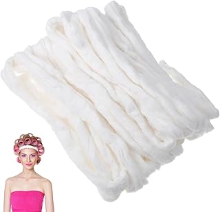 Angoily 1 paquete de bolas de algodón desechables, diseño de rayas de algodón profesional, color blanco, 200 g