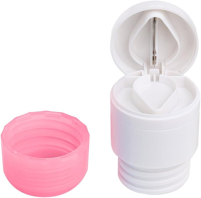 Shintop Pill Cutter Grinder, 3-in-1 Multifunctional Round Tablet Splitter Crusher for Medicine Or Vitamin (Pink)