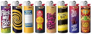 Flick My BIC Full Size Lighters Lot of 4 Set # 13