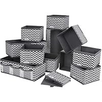 Organizzatori Cassetti Pieghevoli Foeska - 12 Pezzi Color Kaki Per Intimo, Calzini E Abiti - Foto 9